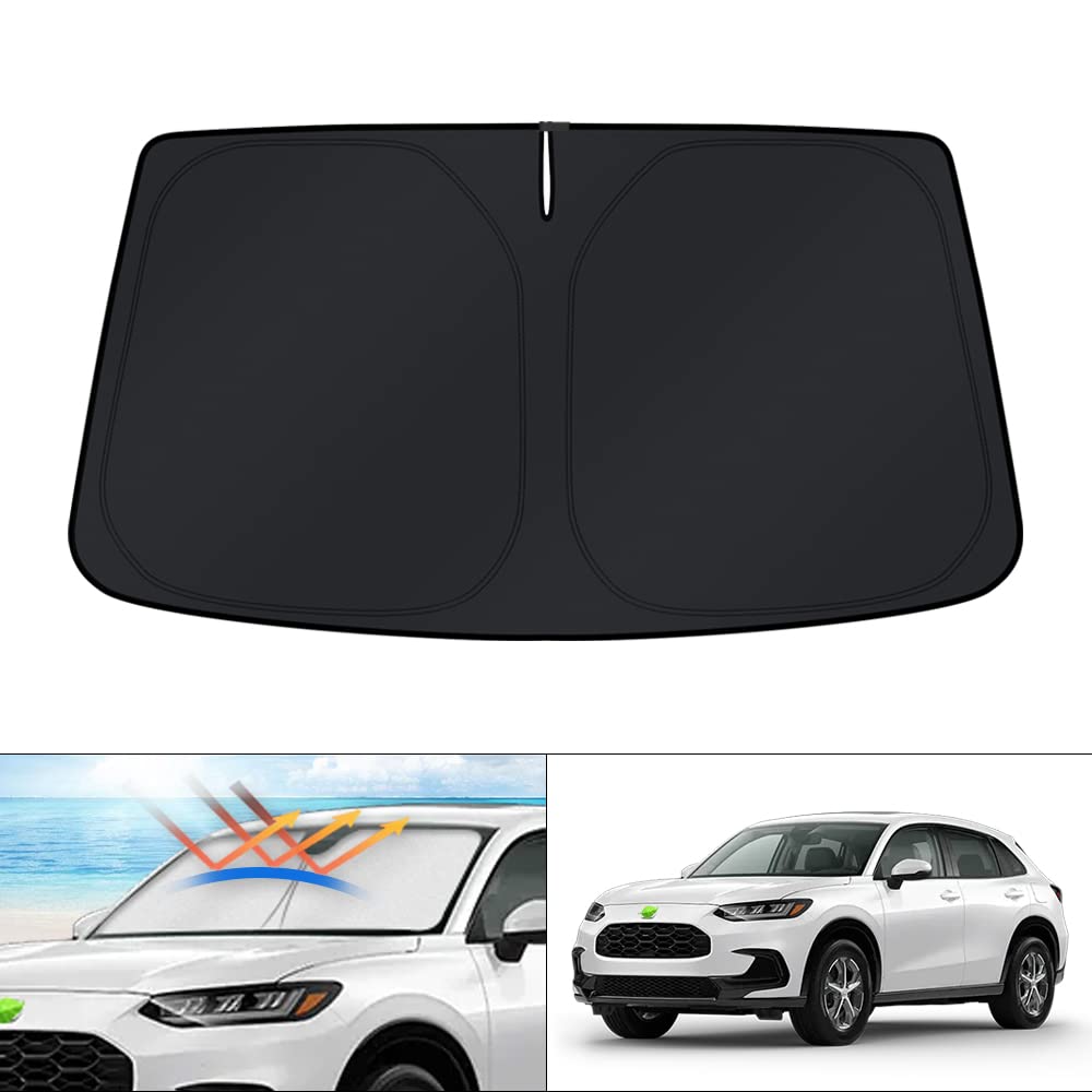 Kust Windshield Sun Shade For Honda Hr-V Accessories 2023-2024 2025 Hrv Sunshade Window Sun Visor Protector Foldable Blocks Uv R