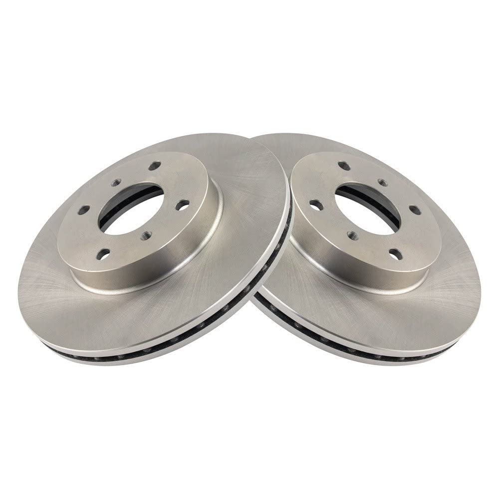 Trq Front Brake Rotors Set Vented Compatible With 1999-2002 Infiniti G20 1993-2001 Nissan Altima 2000-2006 Sentra