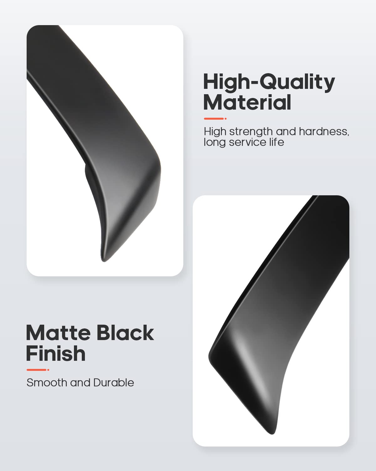 Findauto Abs Rear Trunk Spoiler Wing With 3Rd Brake Light Fits For 2003-2013 For Toyota Corolla Trunk Lip Spoiler