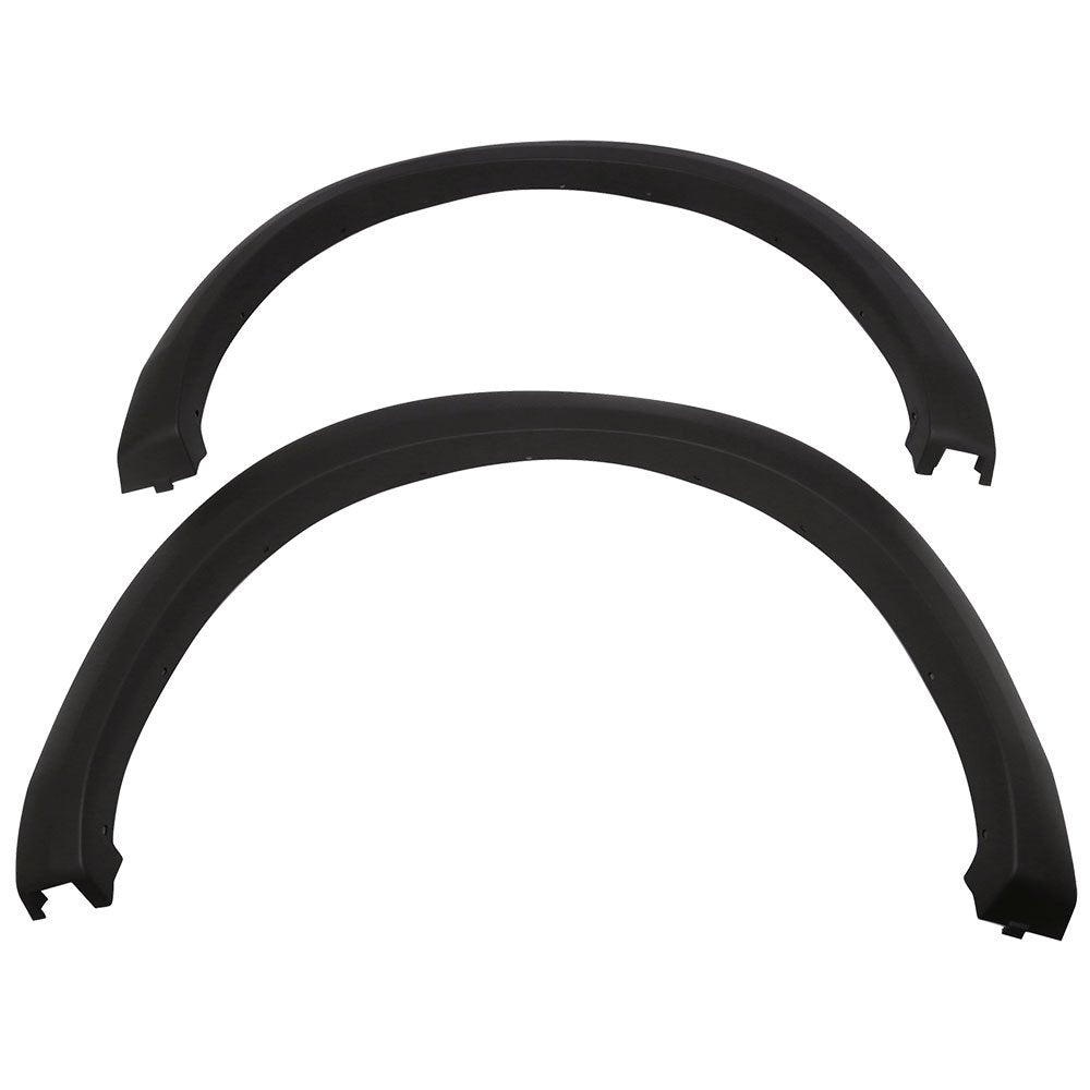 Fender Flares Compatible With 2010-2018 Dodge Ram 2500 3500, Factory Style Matte Black Finish PP Injection Front Wheel Cover Pro