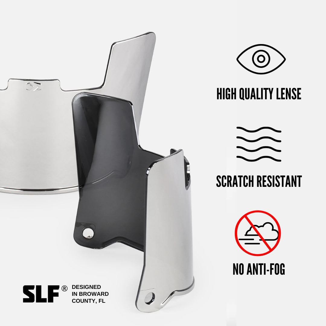 Sleefs Football Helmet Visor [Silver Moonstone] - Tinted Professional Football Visor/Shield - Fits Youth & Adult Helmets - Inclu
