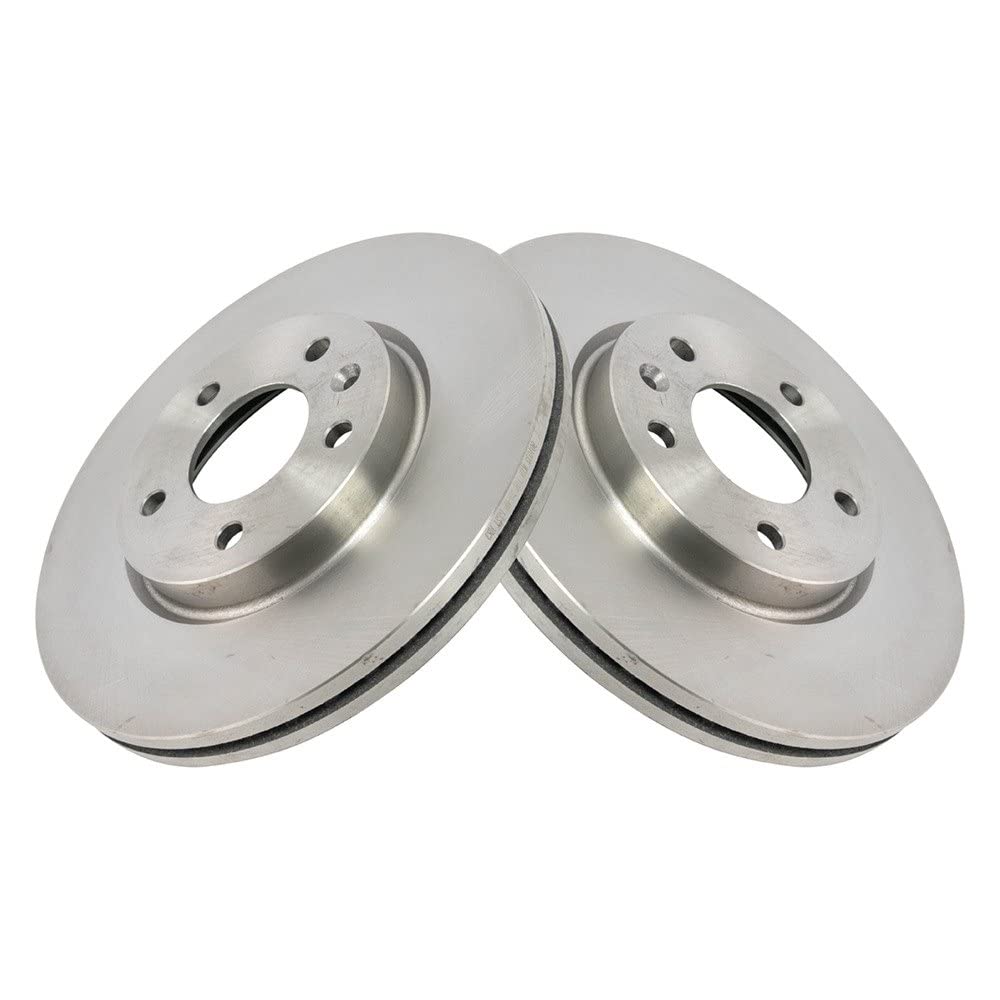 Trq Front Brake Rotors Set Vented Compatible With 2012-2017 Buick Verano 2014-2015 Chevrolet Cruze 2011-2015 Volt