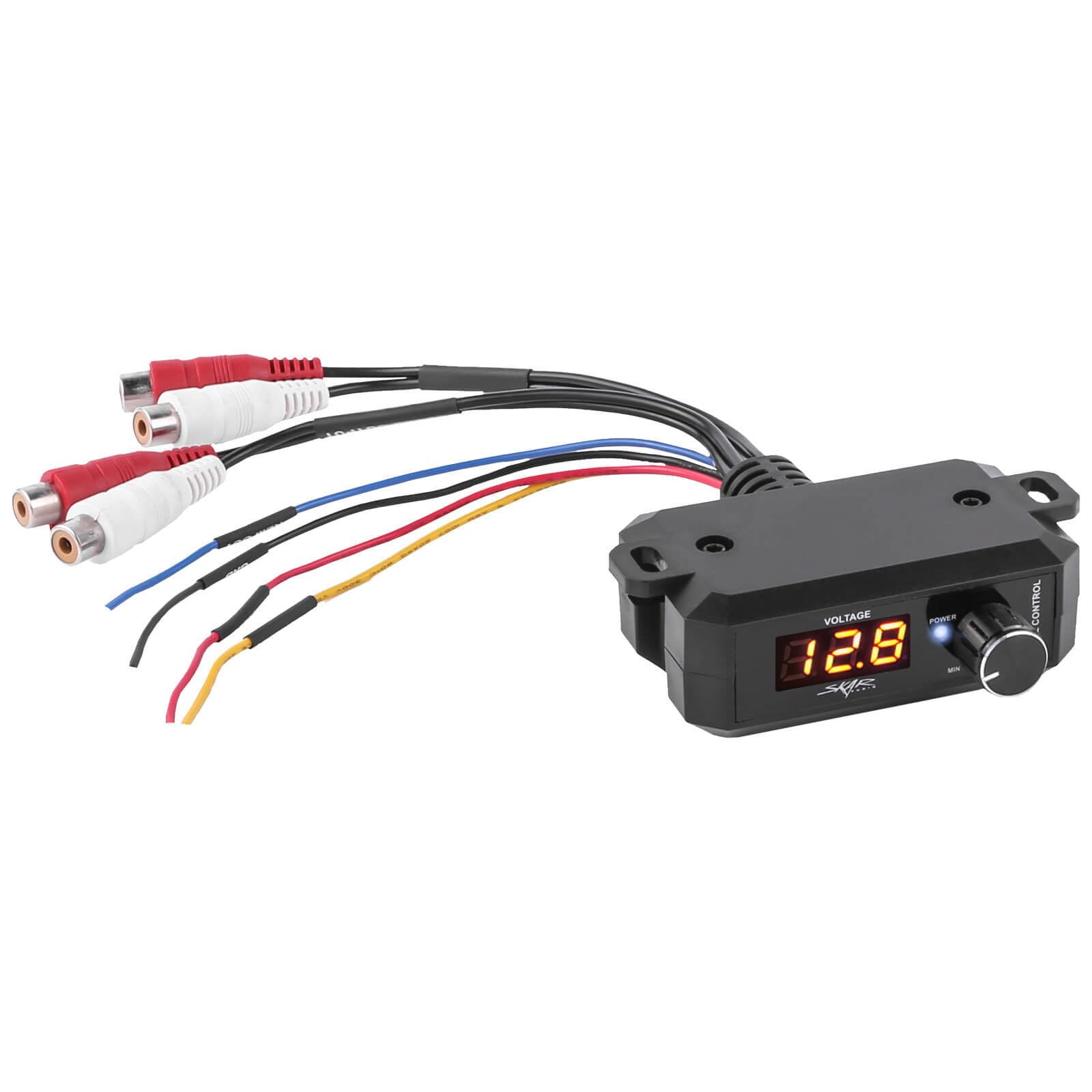 Skar Audio Sk-Rbvm Universal Remote Bass Knob With Digital Voltmeter