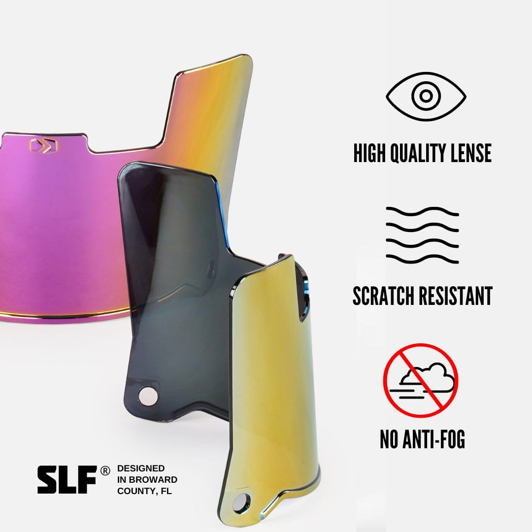 Sleefs Football Helmet Visor [Pink Dawn] - Tinted Professional Football Visor/Shield - Fits Youth & Adult Helmets - Includes Vis