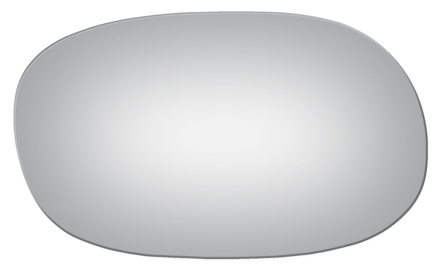 Burco 2131 Flat Passenger Side Manual Mirror Glass For Buick Century, Electra, Lesabre, Regal, Skylark, Chevy Caprice, Chevelle, Corvette, Camino, Impala, Malibu, Monte Carlo, Nova