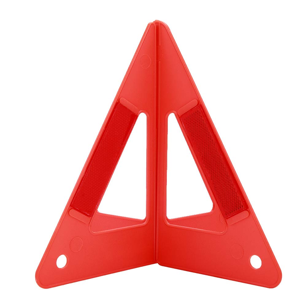 Triangle Warning Sign,Red Portable Car Emergency Breakdown Reflective Warning Safety Road Stop Sign Foldable