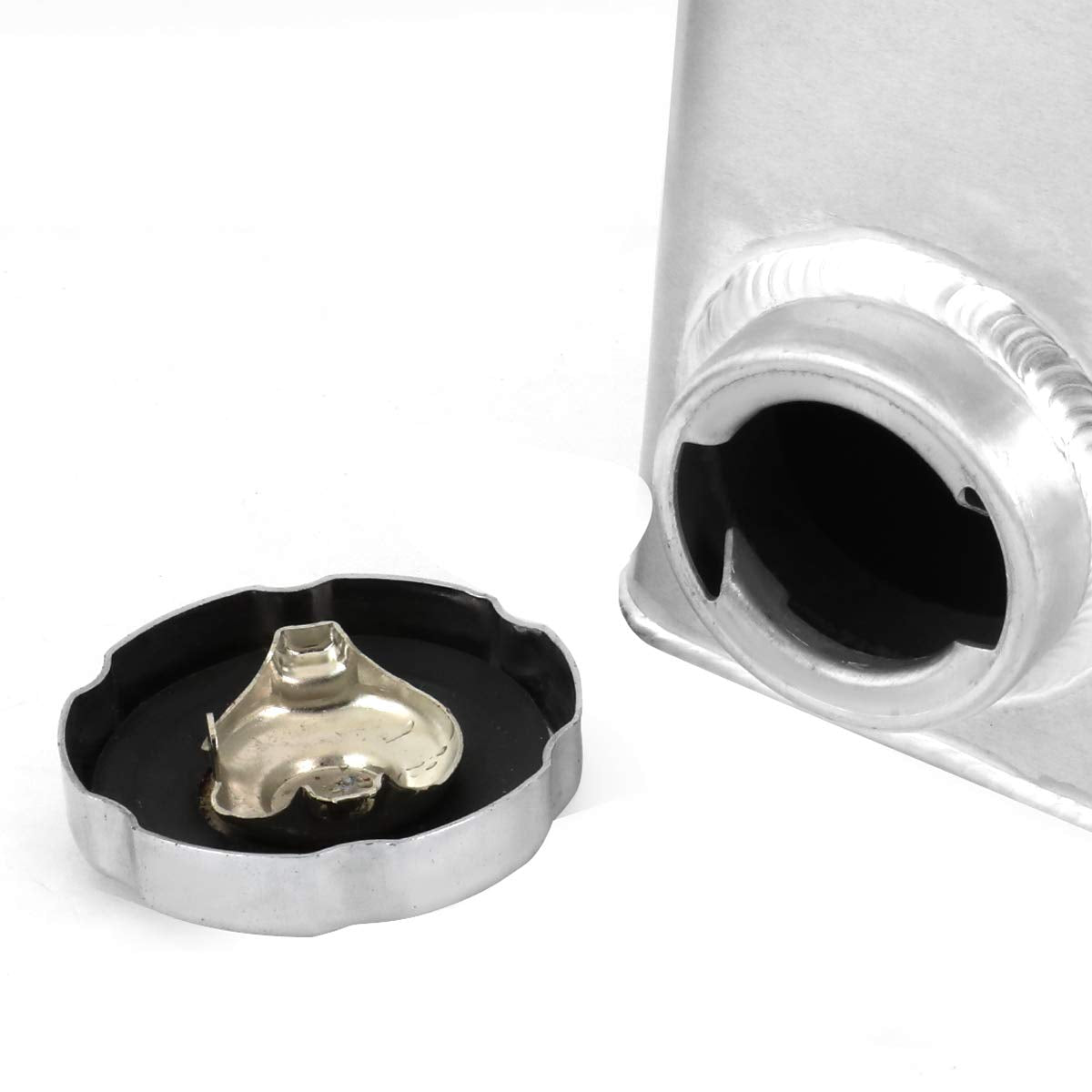 DNA MOTORING Aluminum Coolant Expansion Overflow Tank for 82-92 Camaro/Firebird - Metallic Finish