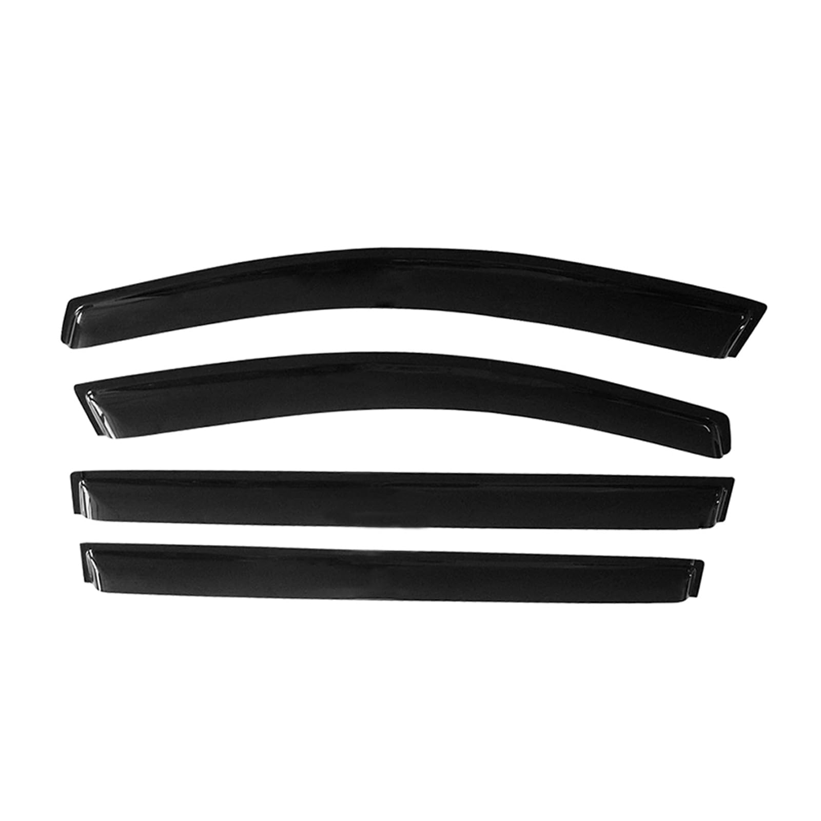 Window Visor Compatible with 2011-2020 Toyota Sienna, Slim Style Acrylic Smoke Tinted Sun Rain Wind Guards Shield Vent Cover Sha