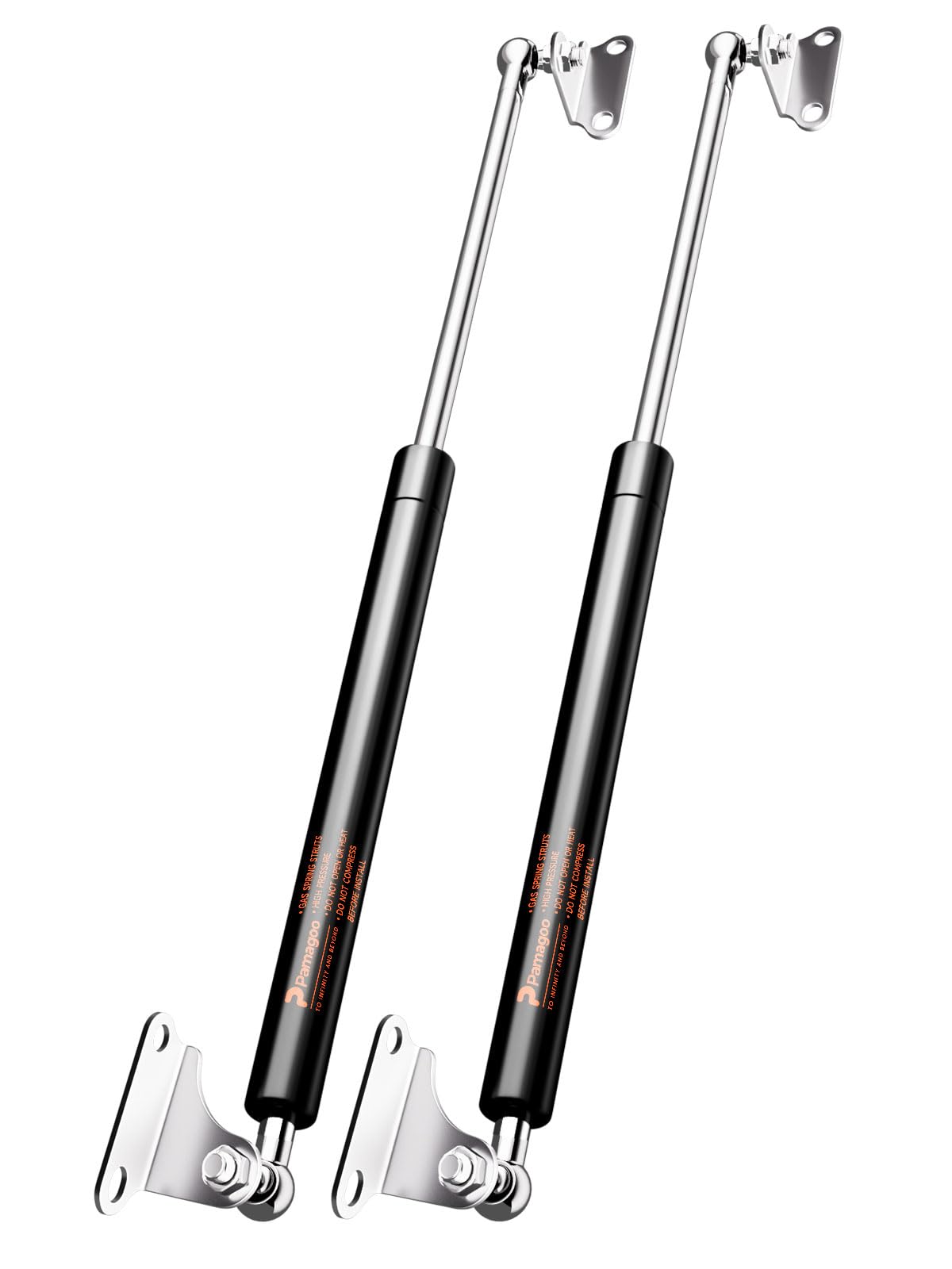 30 inch Gas Strut 200 lbs 890 N, 30 Gas Spring Shock for Heavy lid Lift Supports with mounting Brackets, Duty Bed Box Lid Window Basement Floor Door(Fit 160-220 lbs Weights) Qty 2 PAMAGOO