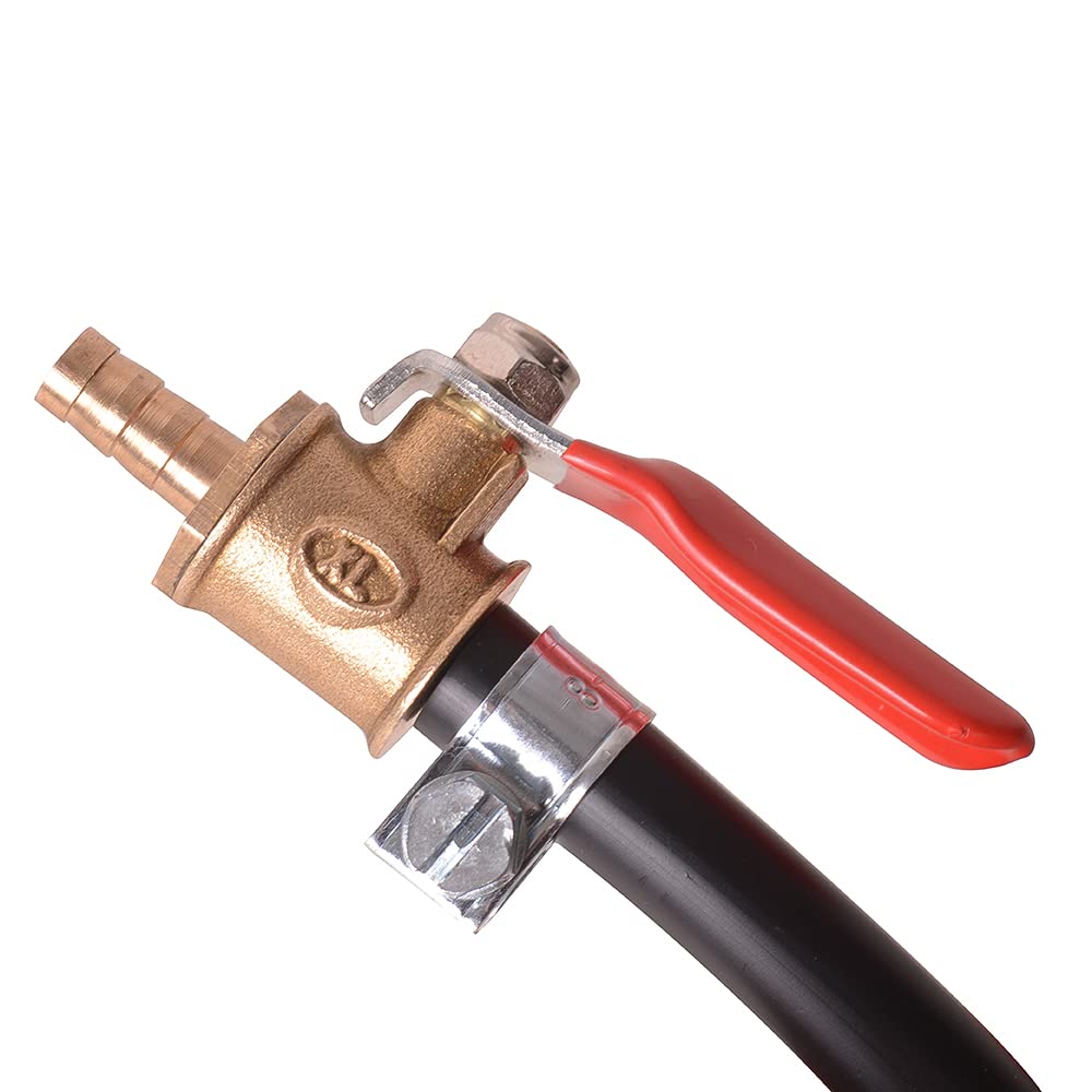 MOTO4U Auxiliary Gas Fuel Tank Universal Motorcycle Gas Tank Repair Tool Kit Gas Container Auxiliary Fuel Tank 2L with Fuel Hose