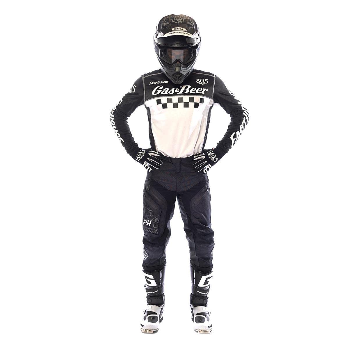 FASTHOUSE Grindhouse 805 Tavern Jersey (Black/White, X-Large)