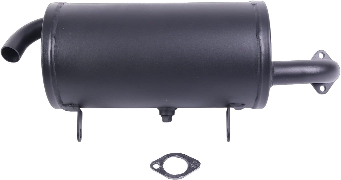 Chamixx Exhaust Assembly Muffler 18091-0235 18091-0487 with Gasket 11061-0132 Compatible with Kawasaki Mule 600 2X4 610 4X4 SX K