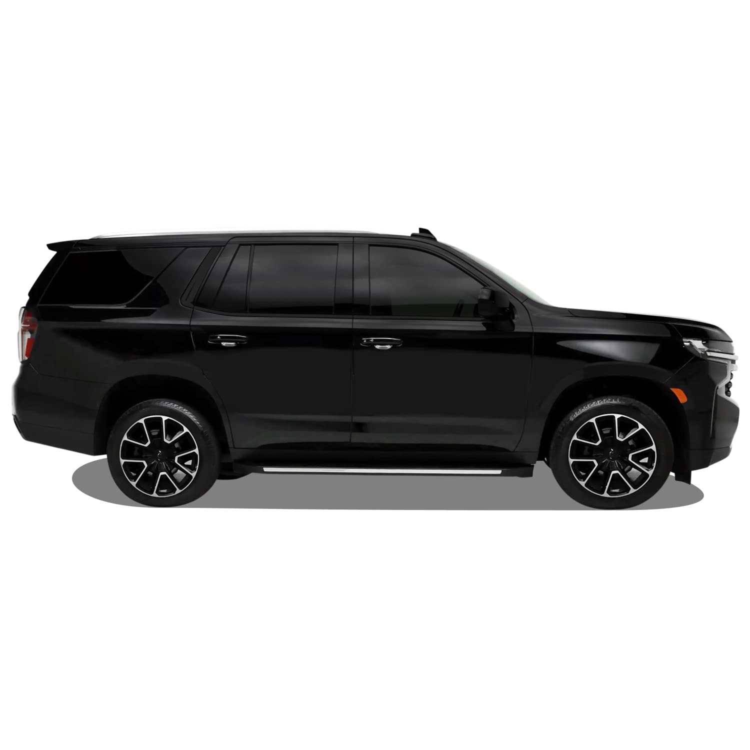Slickmod Chrome Delete Blackout Vinyl Overlay For 2021-2023 Chevy Tahoe Window Trim (Gloss Black)