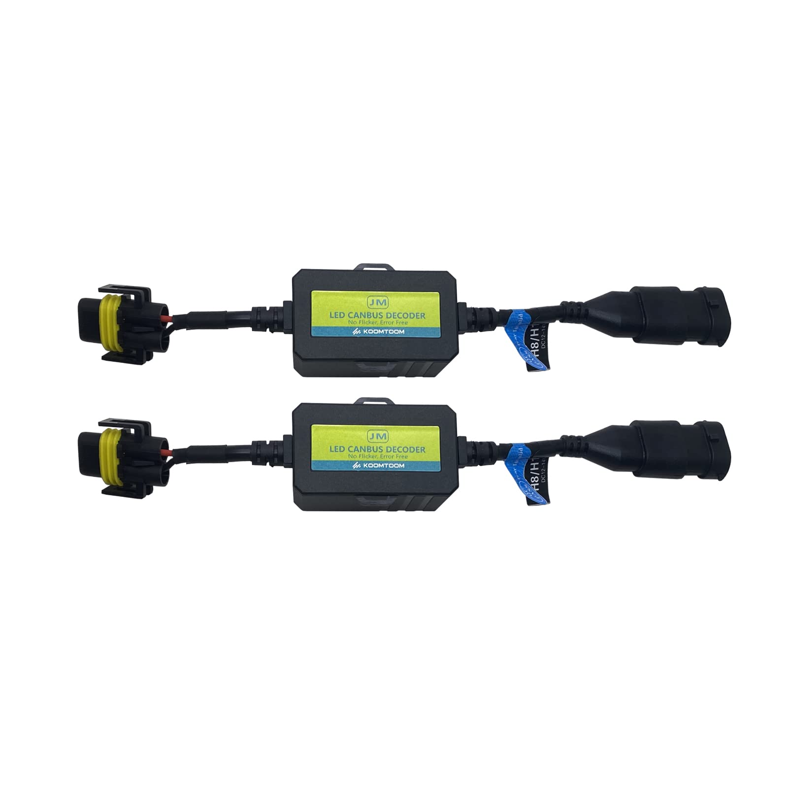 AnyCar H8/H11 LED Bulb Decoder Canbus Resistor Anti-flicker Harness,Dashboard Warning Error Free EMC Canceller Decoder