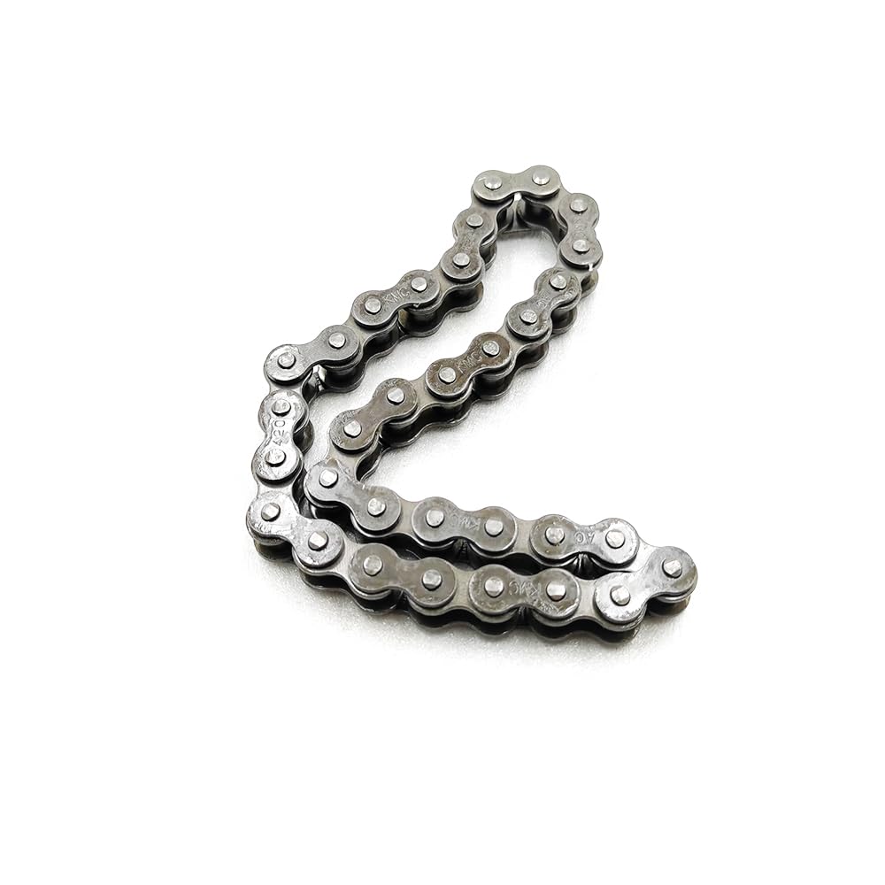 Chikia Heavy Duty Coleman 420 32 Links Chain for KT196 CK196 Go Kart Drive Chain 196cc 6.5Hp