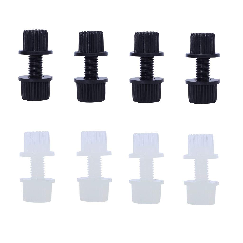 P1Tools Nylon License Plate Frame Bolts & Nuts & Screws Fasteners For Motorcycle, License Plate Screw Bolts