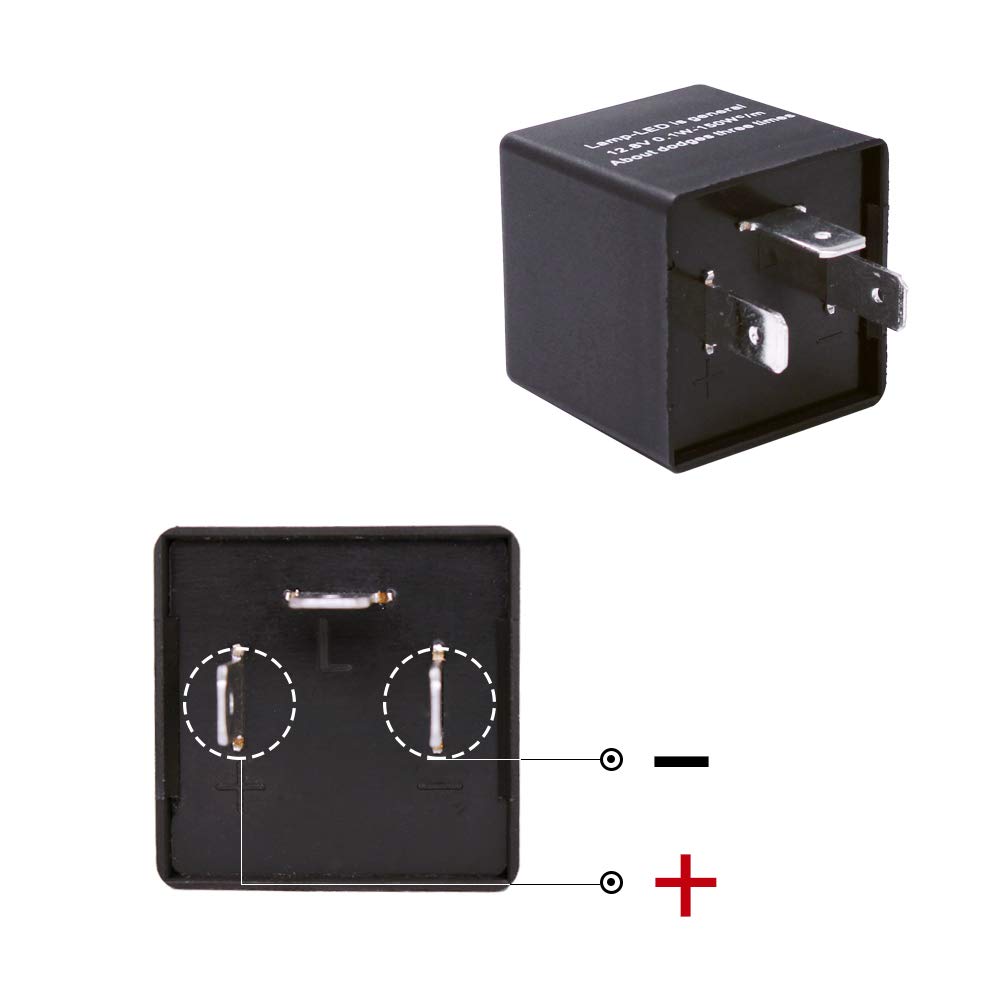 Huiqiaods Cf13 Jl-02 Ep34 3 Pin Adjustable Led Flasher 12.8 V 0.1W-150W Turn Singal Relay Lights Hyper Blink Flash Fix