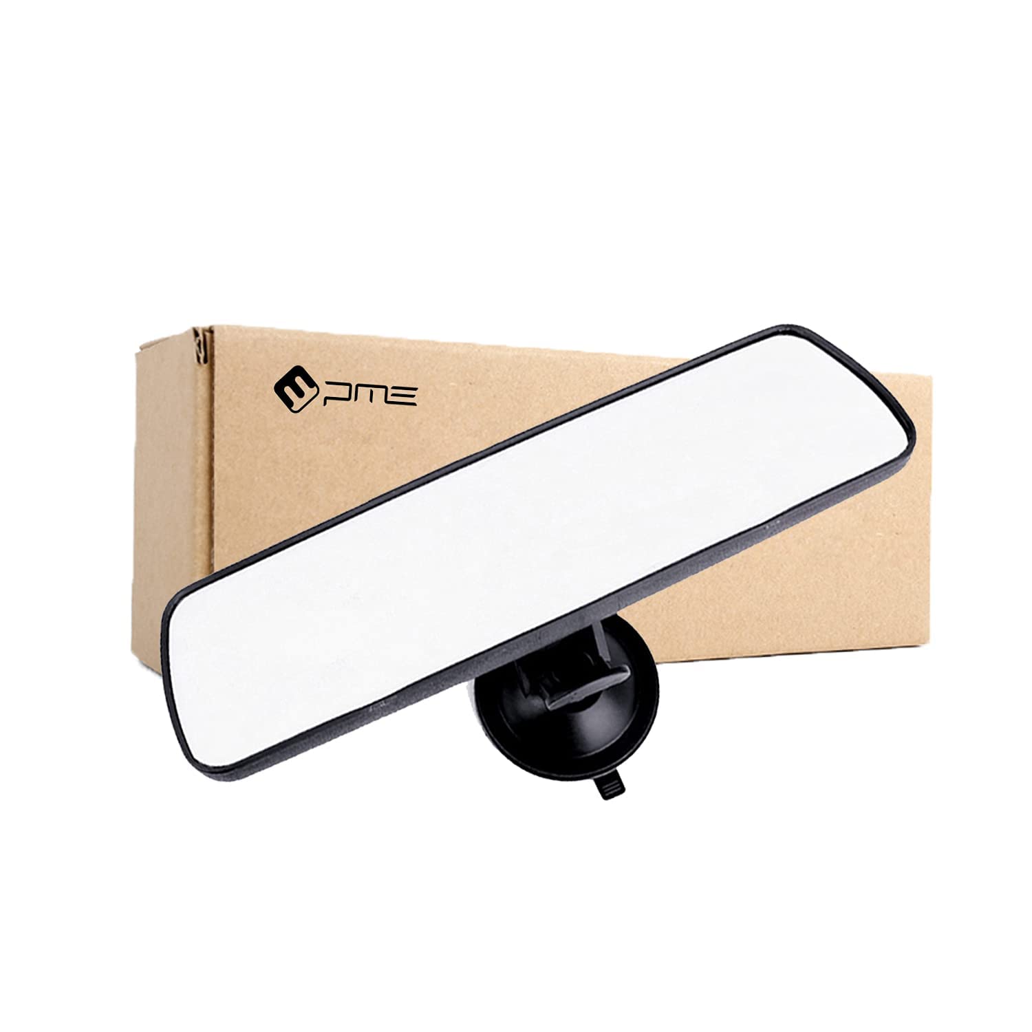 Car Rear View Mirror 9.8 Day/Night Rearview Mirror, Universal Anti-Glare Truck Mirror Interior Suction Cup Wide View Mirror - De