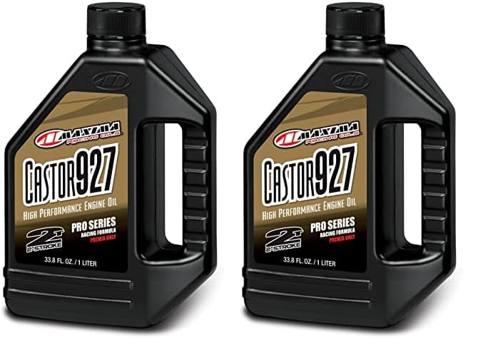 Maxima 23901 1 L 2-Stroke Engine Oil Castor 927, 2 Pack