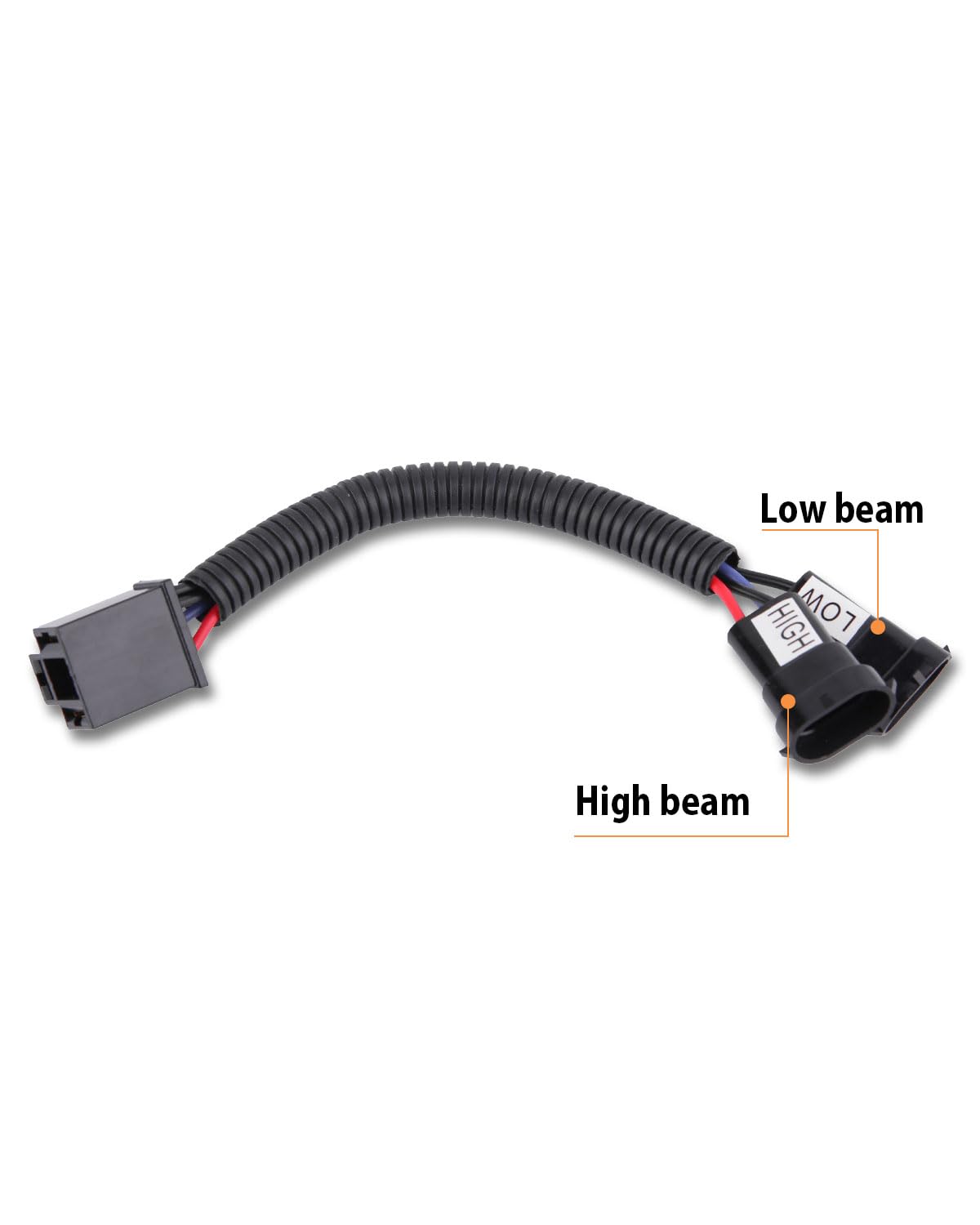 Bicyaco H4 To H9/H11 Wire Harness Adapter Compatible With Motorcycle 2014 2015 2016 2017 2018 Street Glide Special Road King/Road King Special,H4 Splitter Harness For Dual Beam Headlights