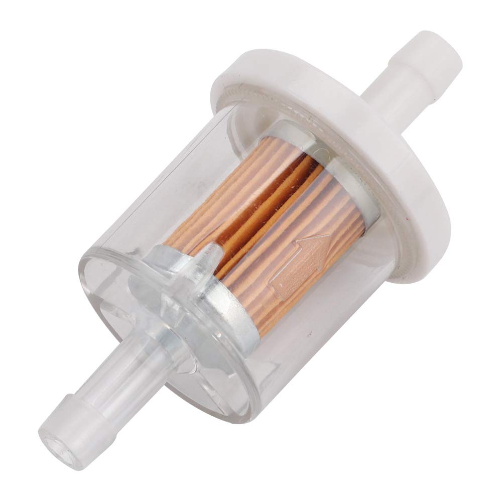 Set of 12, Universal 40 Micron 1/4'' Inline Fuel Filter for Kawasaki 49019-0027 49019-7001 FH430V FH451V FH500V Briggs & Stratto