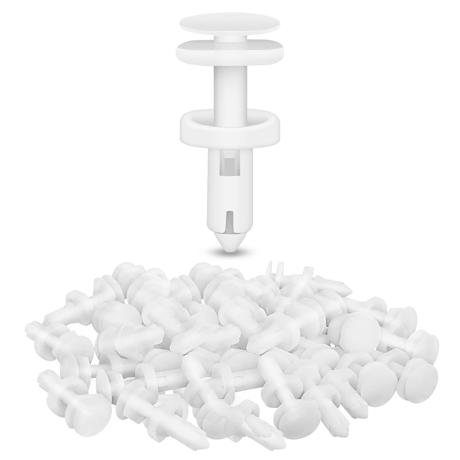 Nilight 40Pcs Nylon Front Bumper Push-Type Retainer Clips-91503-Sz3-003 10Mm Compatible With Honda And Acura Car Push Retainer K