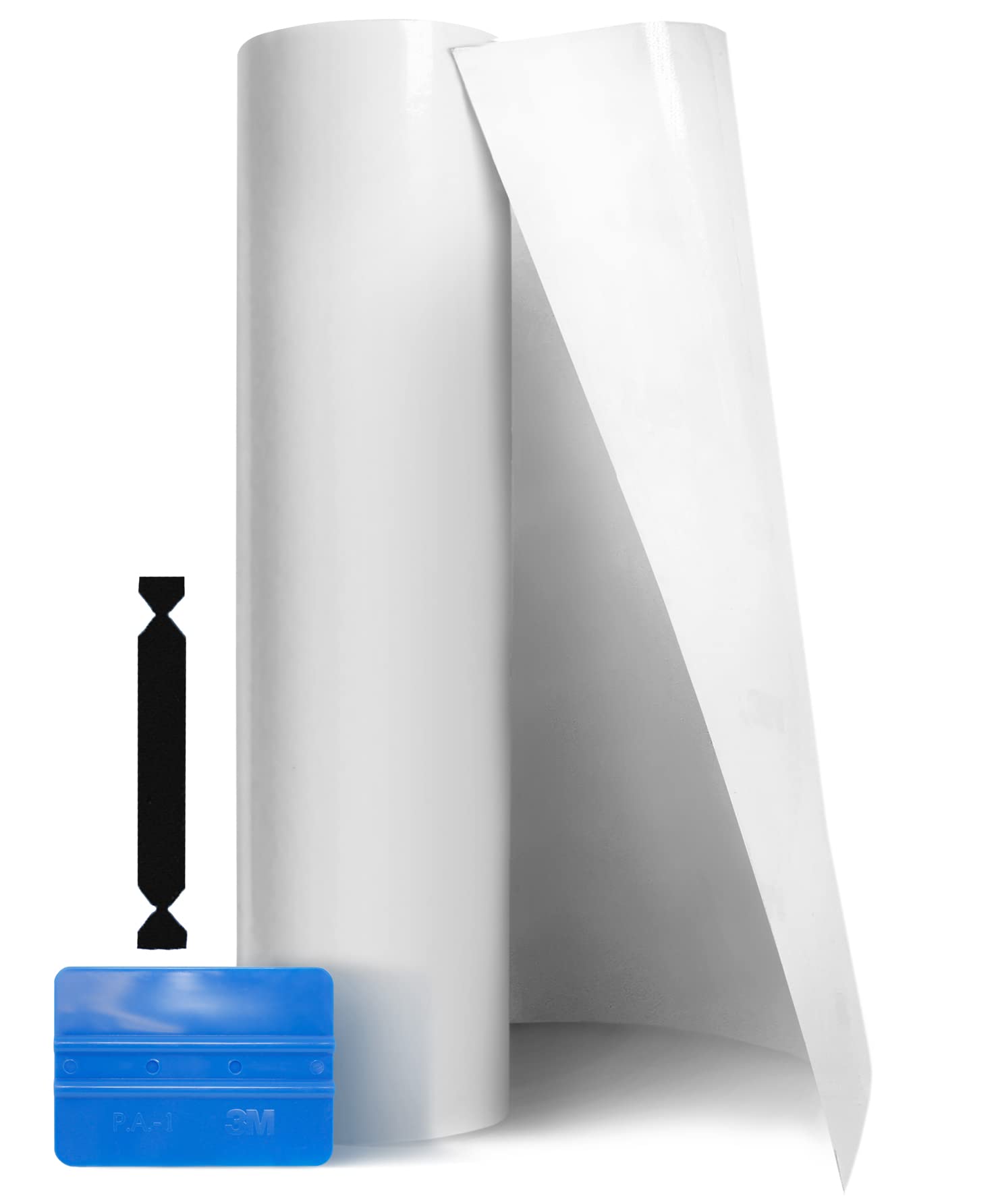 VViViD Clear Paint Protection Bulk Vinyl Wrap Film Including 3M Squeegee and Black Felt Applicator (24 Inch x 54 Inch)