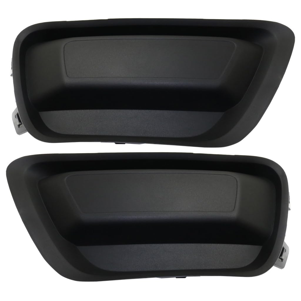 KarParts360 For Chevy Colorado 2015-2021 Fog Light Cover Driver And Passenger Side | Pair | Front | Made of PP Plastic | Texture