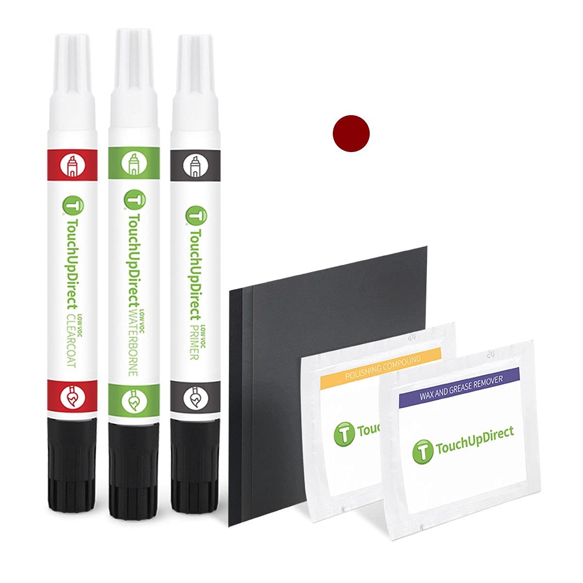 Touchupdirect 590/3590 Mars Red Compatible With Mercedes-Benz Exact Match Touch Up Paint Combo - Platinum Kit