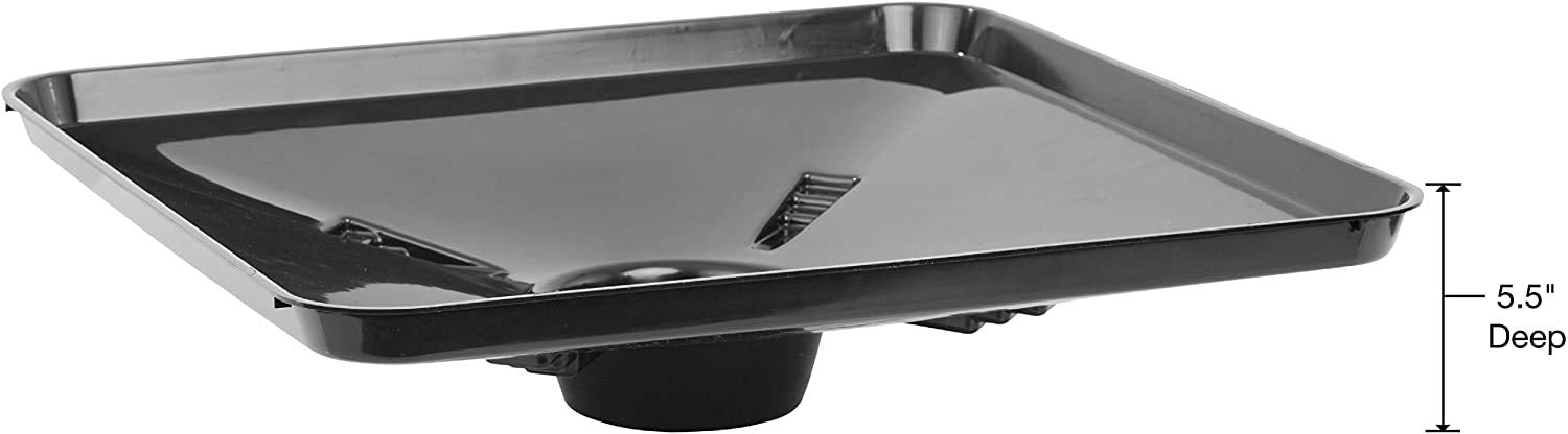 OEMTOOLS 87035 Black Transmission Pan for Use with Lift Oil Drains, Large Fluid Catch Pan, Square Oil Drain Pan, Fits Many Diffe