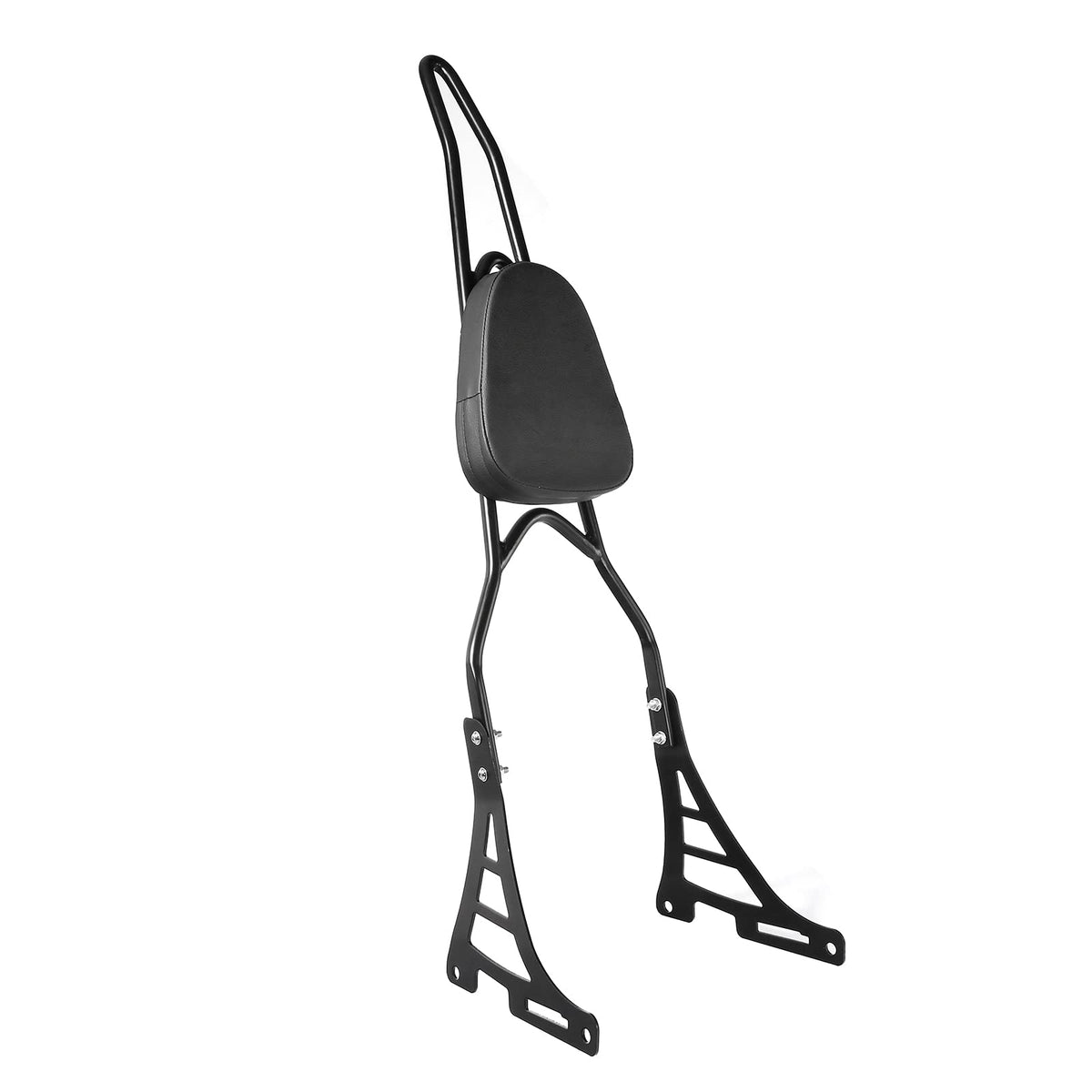 Innoglow Motorcycle Pu Backrest Rear Passenger Driver Rider Backrest Detachable Sissy Bar Kit With Leather Back Rest Seat Pad Fi
