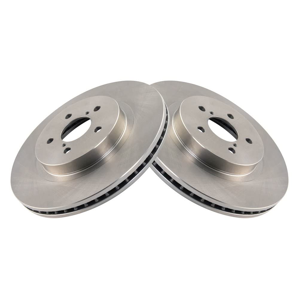 Trq Front Brake Rotors Set Vented Compatible With 2018-2021 Subaru Crosstrek 2017-2021 Impreza