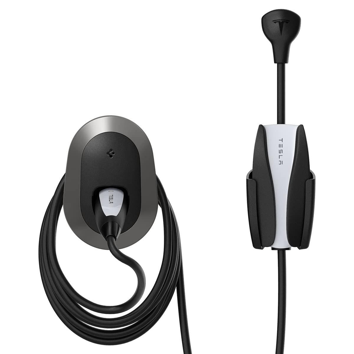 Spigen Bespoke All-In-One Cable Organizer Wall Mount Designed For All Tesla Mobile Charger Cable [Model 3/Y/X/S 2025/2024/2023/2