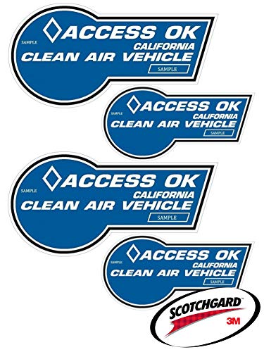 California Hov Stickers 3M Paint Protection Film - 2021 (For Blue Stickers)