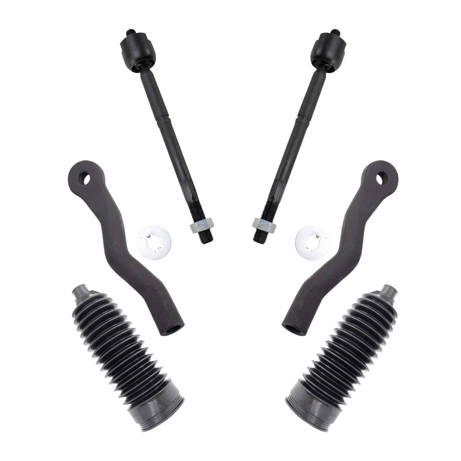 Trq Front Steering Kit Steering Rack & Pinion Bellow Tie Rod Compatible With 2007-2011 Lexus Gs350 2006-2007 Gs430 Gs450H 2008-2