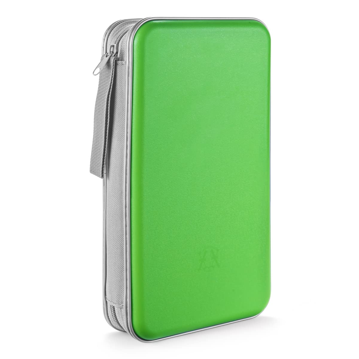 Liovode Dvd Case, 96 Capacity Portable Cd Case Holder Storage Hard Plastic Dvd Media Wallet Holder Organizer For Car (Green)