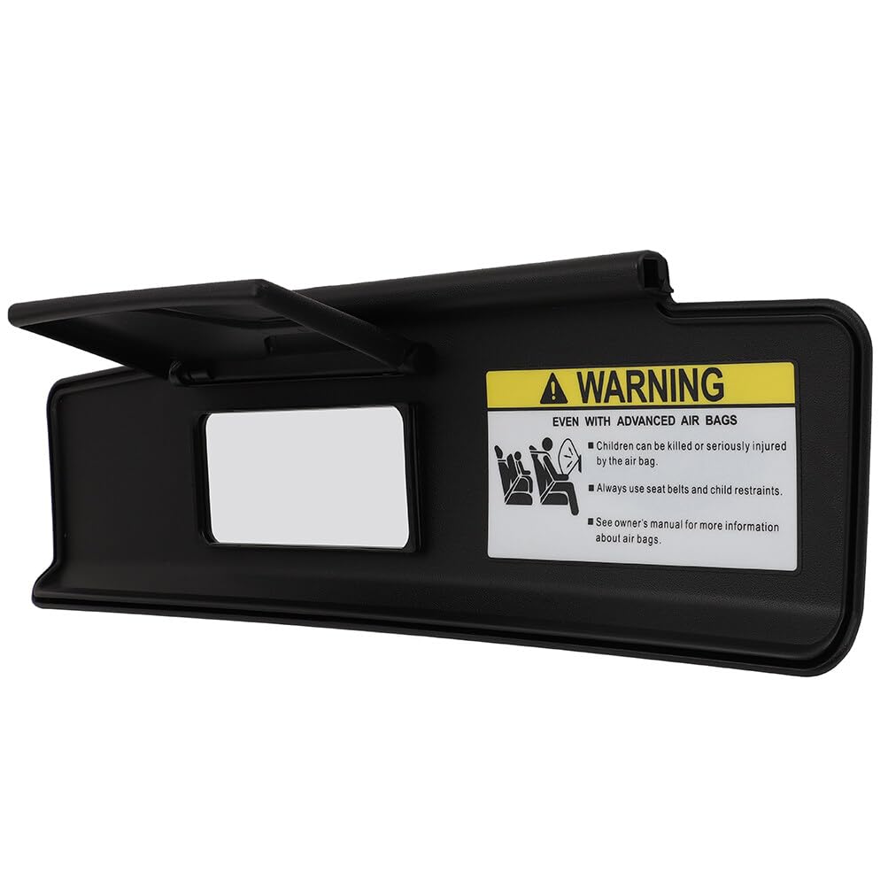 Scitoo Black Left Driver Side Sun Visor Compatible For Mazda Mx-5 Miata 2006-2015, Car Sun Visor Without Sunroof Without Lights