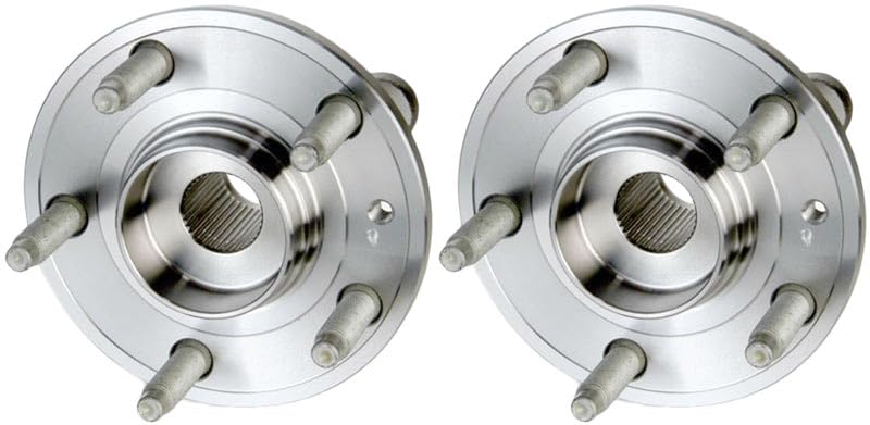 Trq Front Wheel Hub Bearings Assembly Set Compatible With 2005-2007 Ford Five Hundred Freestyle 2008-2009 Taurus Taurus X Mercur