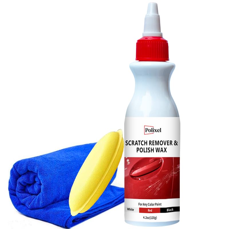POLIXEL Car Scratch Remover for Vehicles - Paint Scratch Repair Auto Scuff & Swirl Remover Polishing Rubbing Compound for Cars w