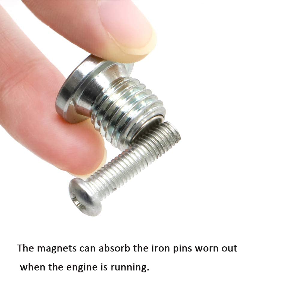 Alpha Rider Crankcase Engine Oil Drain Plug And Washer For Polaris Rzr 570 800 900 1000, Sportsman 570 600 700 800 850 1000, Ran