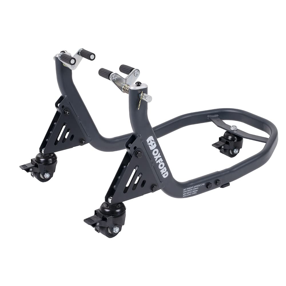 Oxford Zero-G - Front Dolly Paddock Stand Motorcycle Workshop Equipment With Casters