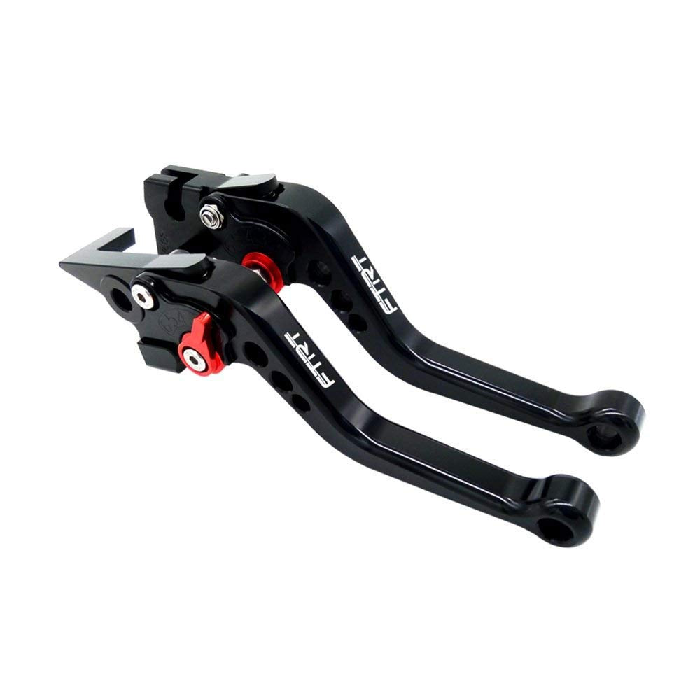 Ftrt Short Brake Clutch Levers Compatible With Ninja 650R Er-6F Er-6N 2009-2016/ Ninja 400R 2011/ Versys 650 2009-2014: Black