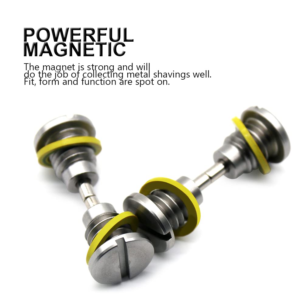 Marine Magnetic Outdrive Gear Case Drain Plug, Screw With Gasket Replace 22-8M0058389, Lower Unit Gear Lube Drain Fill Hole Scre