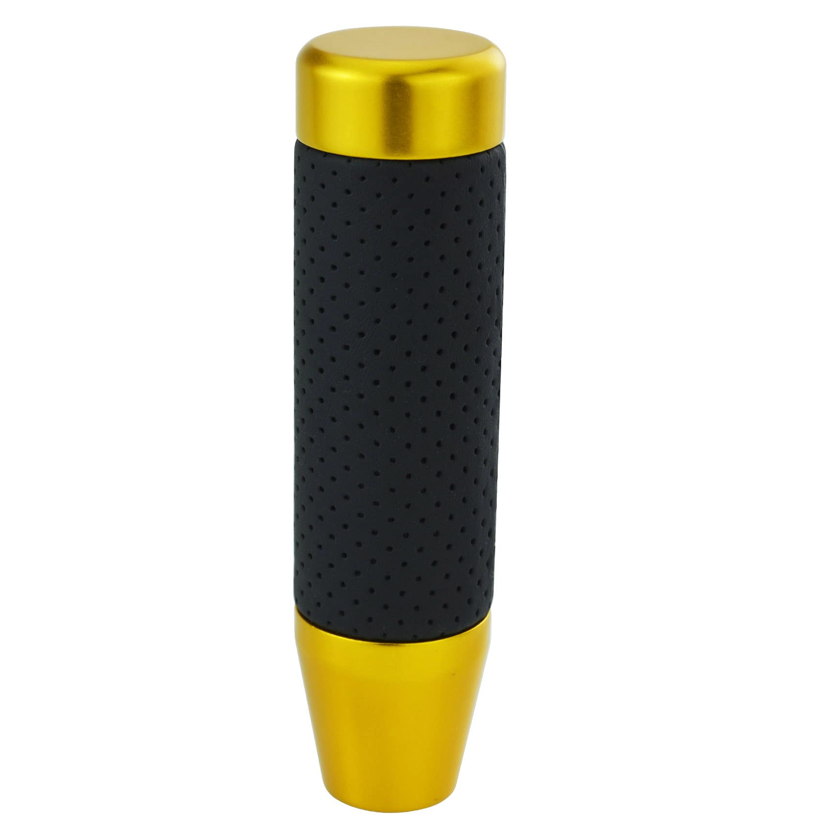 Abfer Weighted Shift Knob Short Stick Gear Shifter Adapter Leather Shift Knobs for Most Automatic Manual Vehicle Trucks,Gold