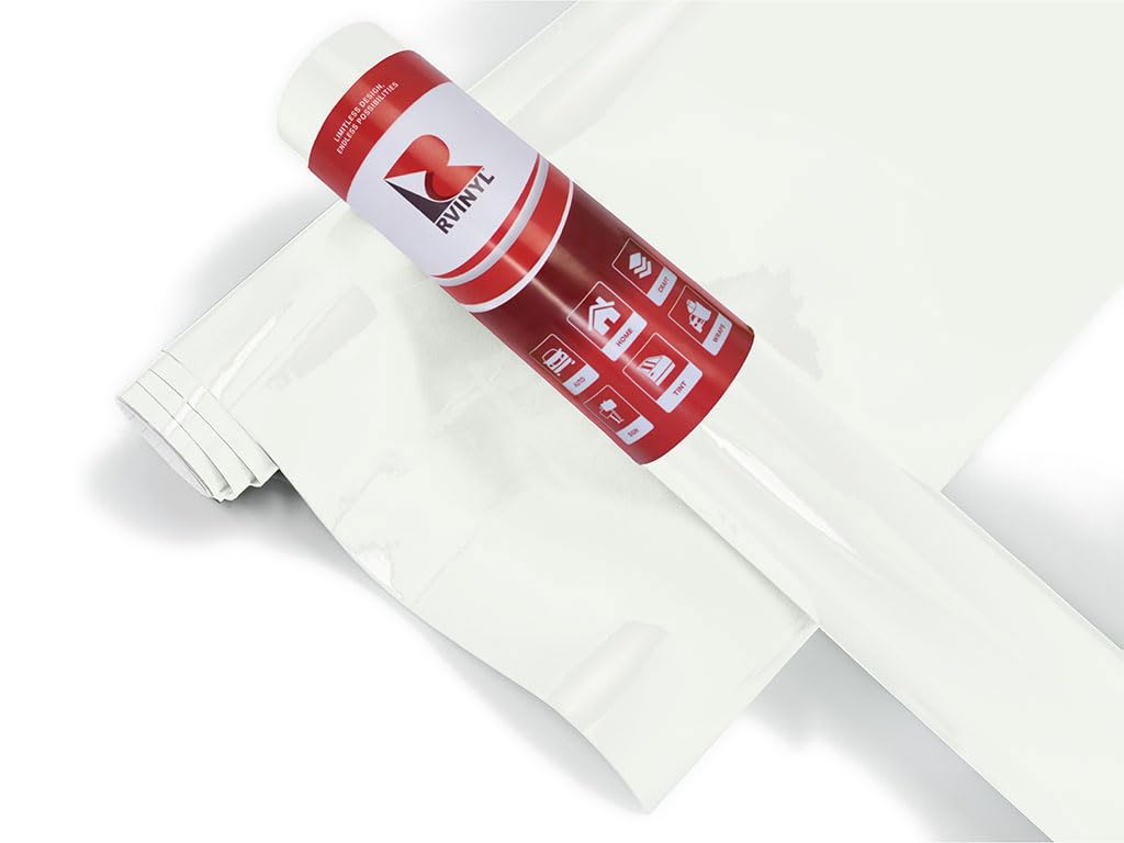3M 2080 Series G10 Gloss White - 5Ft X 3Ft - 15Sq Ft - Dual Cast Thick Vinyl Car Wrapping Film - Bubble Free Vehicle Sheet Roll