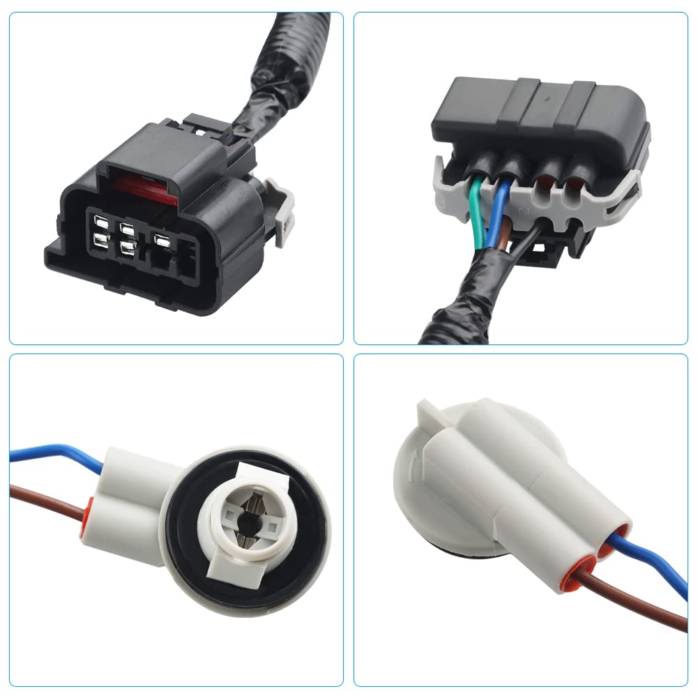 Wmphe 16531402 Passenger Side Tail Light Wiring Harness Compatible With Chevy Silverado 1500 1500Hd 2500Hd 3500 2003 2004 2005 2