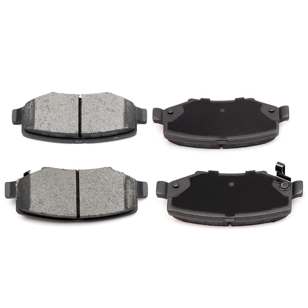 Eccpp D1274-8390 Rear Ceramic Disc Brake Pad Set Fit For Dodge Nitro 2007-2011,For Jeep Liberty 2008-2012,For Jeep Wrangler 2007