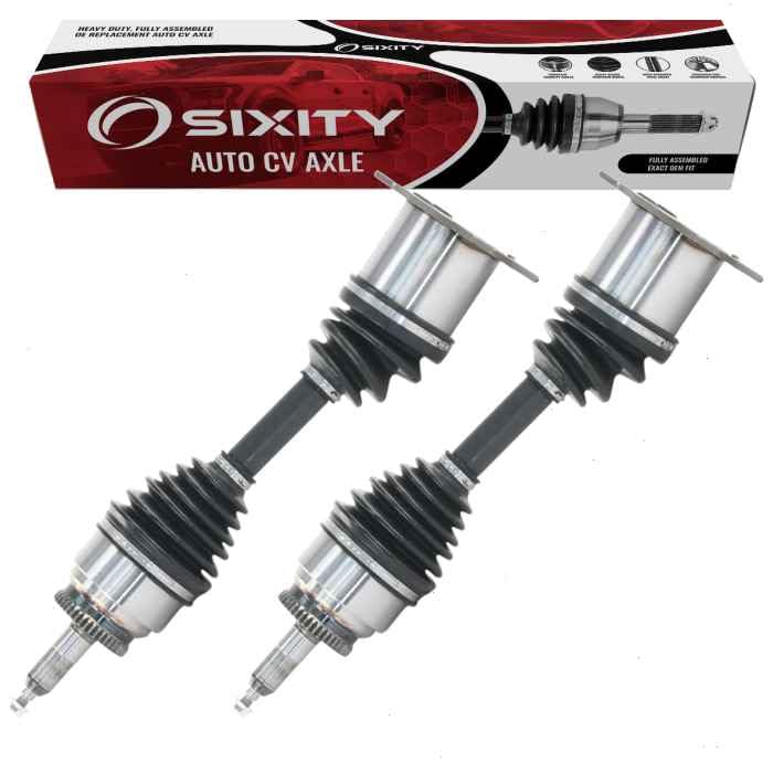 Sixity Auto 2 pc Front CV Axle Kit compatible with Ford F-150 2004-2008 - Pair Left Right Driver Passenger Complete Axle Shaft A