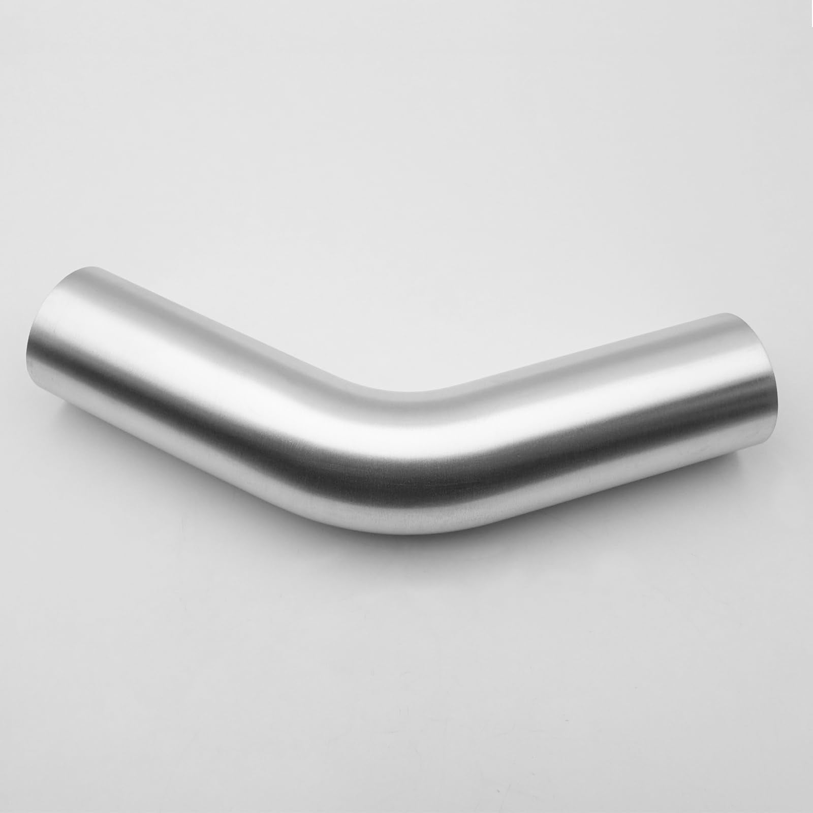 Ac Performance 2.5'' (63Mm) Od 45 Degree Aluminum Elbow Intercooler Pipe Air Intake Tube, 1.5D Radius, Brushed Finish