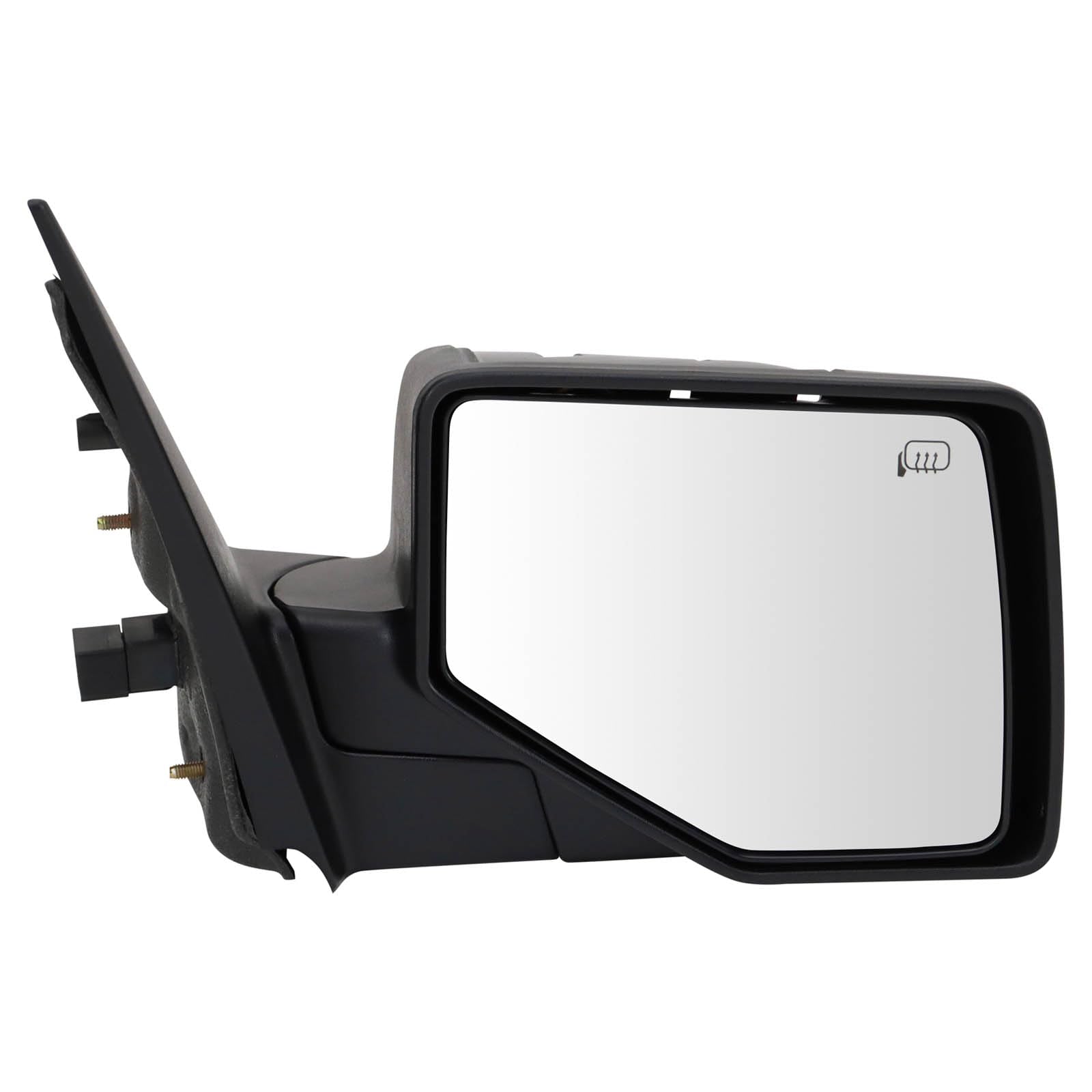Trq Right Mirror With Heat With Black Cover With Smooth Black Cover Passenger Side Compatible With 2006-2010 Ford Explorer 2007-